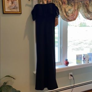 Full length strapless dress